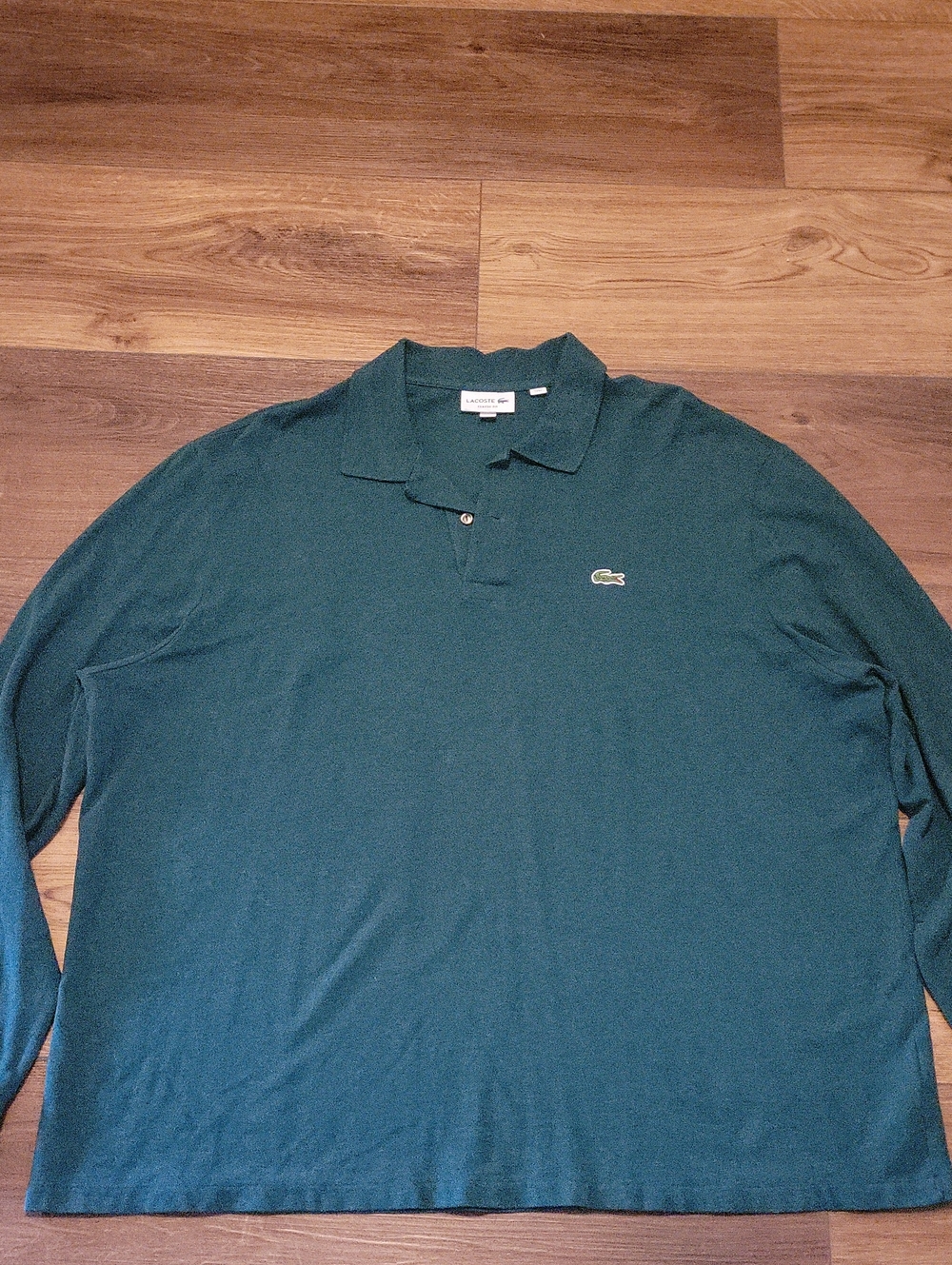 Lacoste Men’s Long Sleeve Polo Shirt - Hunter Green